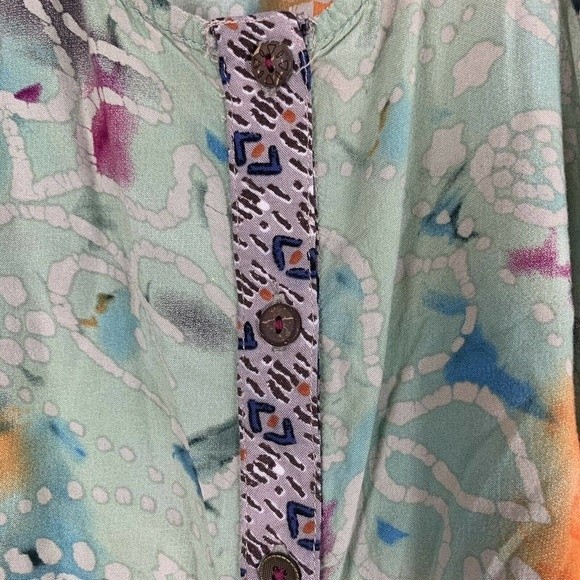 Bke tie dye boho halter swing top xs - Picture 4 of 5